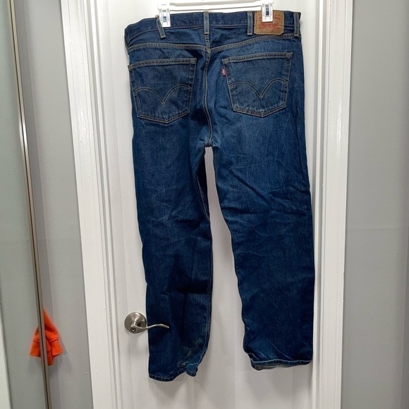 Levi's 501 Jeans Original Shrink to Fit Straight Leg Button Fly Denim Pant Rigid - Picture 5 of 13